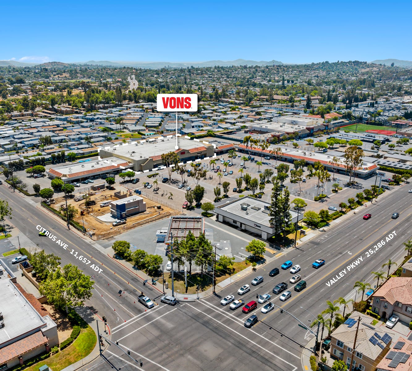 VONS store aerial
