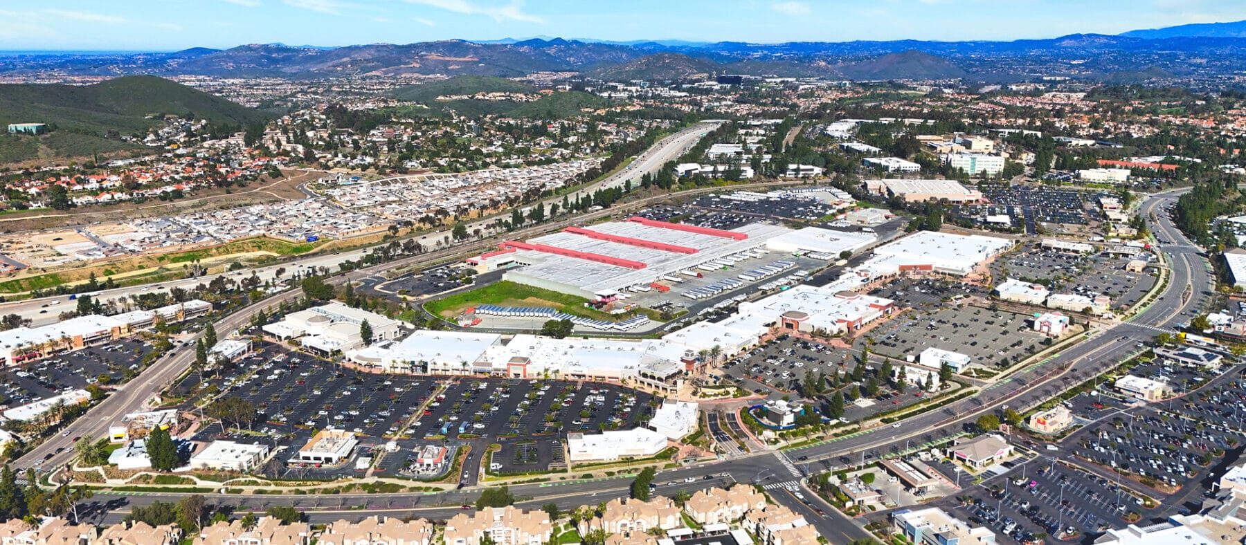 Aerial view of Carmel Mountain Plaza
