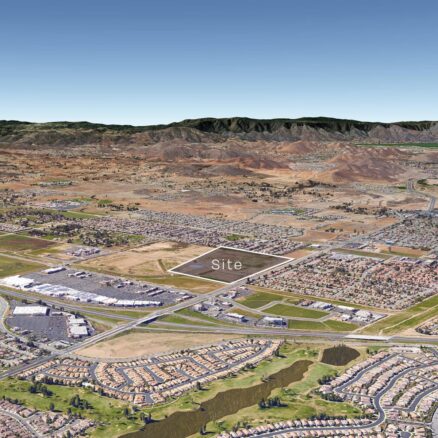 Aerial of the Center Pointe Shopping Center