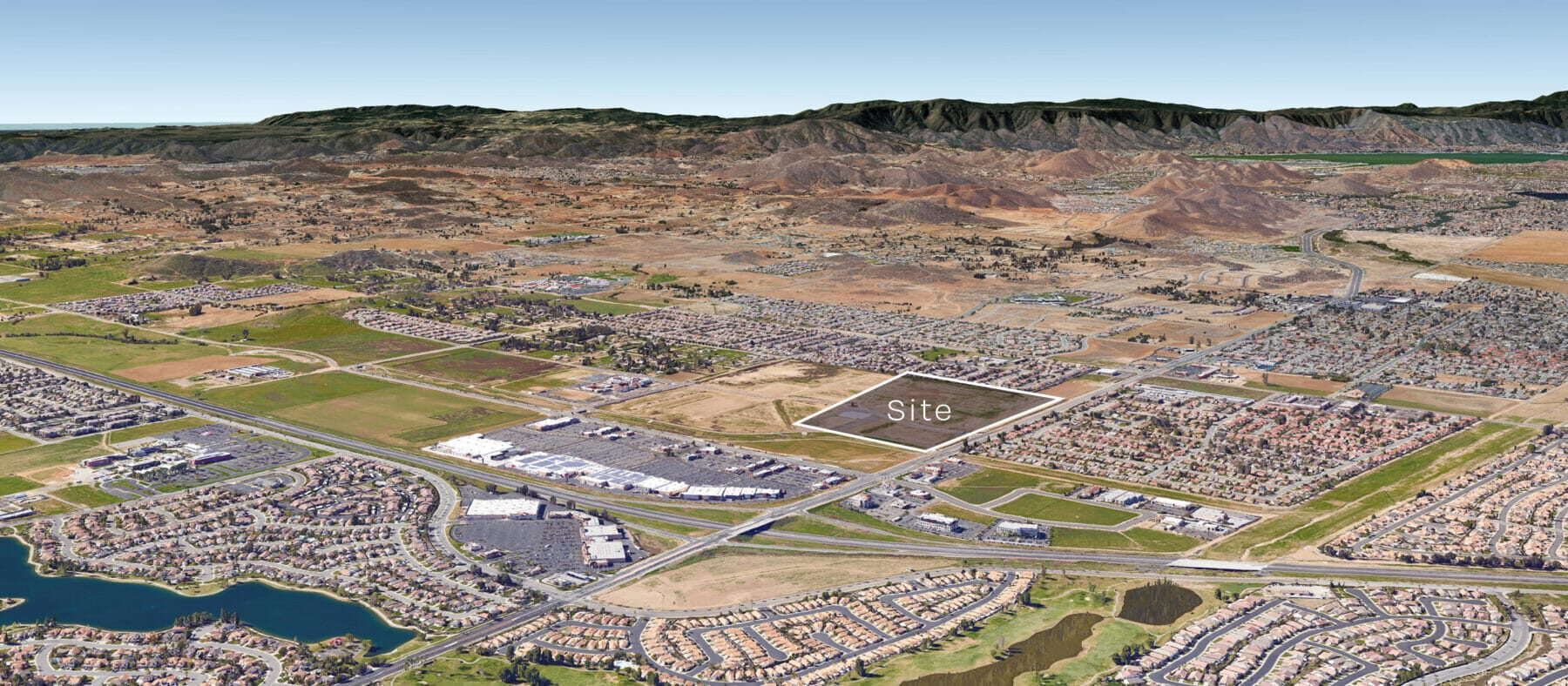 Aerial of the Center Pointe Shopping Center