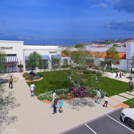 Bird's eye view rendering of the new mixed-used development, Campo on 17th