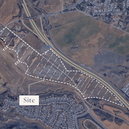 Aerial view of Oak Valley Town Center