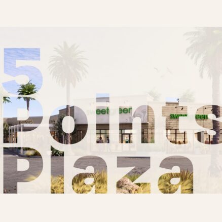 Text that says 5 Points Plaza
