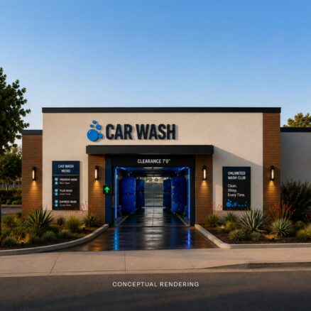 Conceptual rendering of the proposed drive-thru car wash space at 29 Virginia Ave.