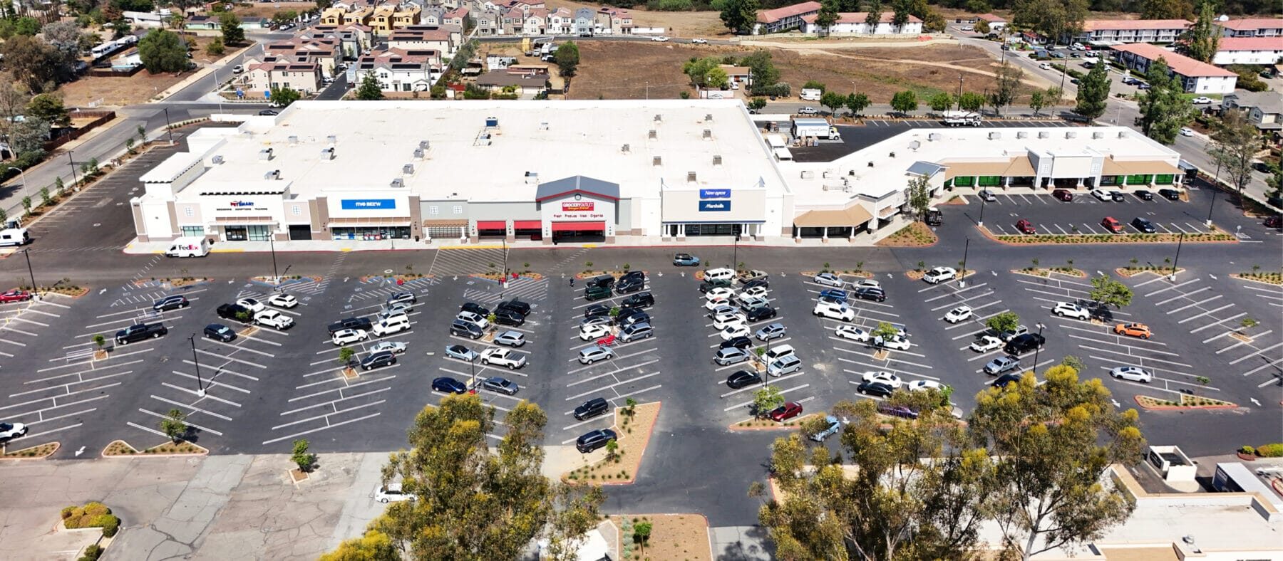 Aerial view of Ramona Station