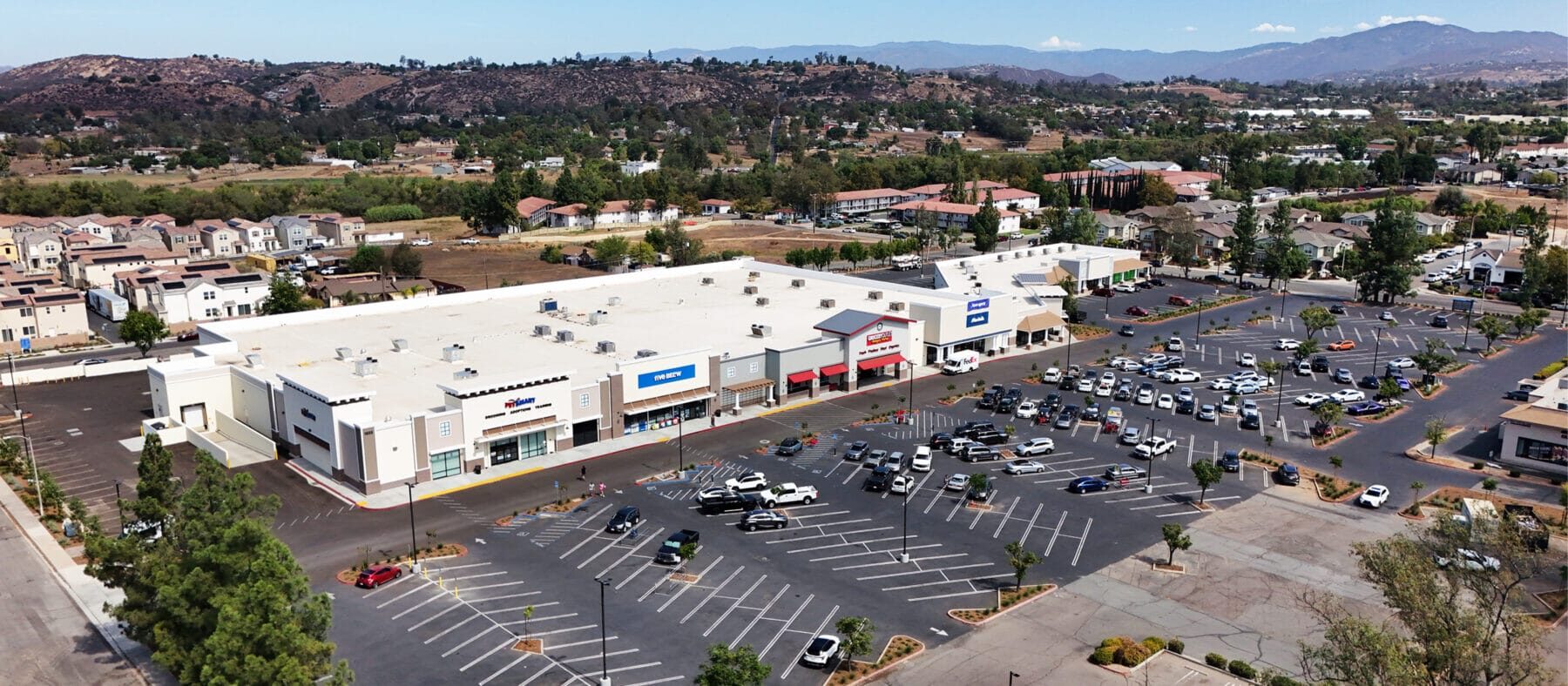 Aerial view of Ramona Station.